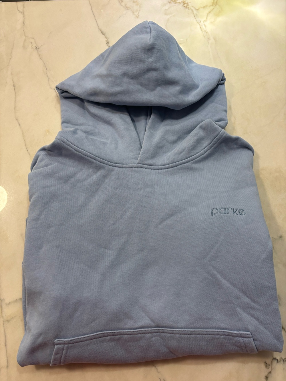 parkz Light Blue Varsity Hoodie Jacket